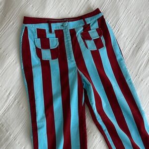 La Veste Striped Red and Blue Pants